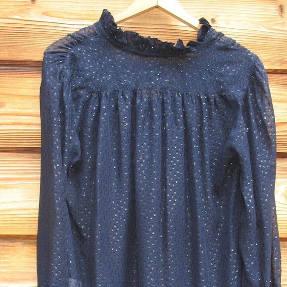 Robert Graham Silk Blend Sheer Boho Top - Picture 7 of 10